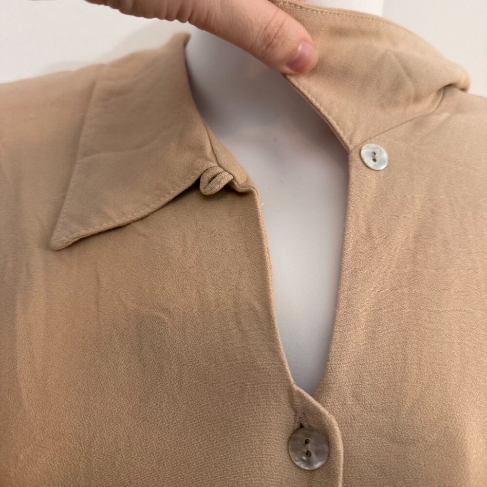 Vintage Notations Petite Button-Front Blouse | Sz 10P - Picture 6 of 9